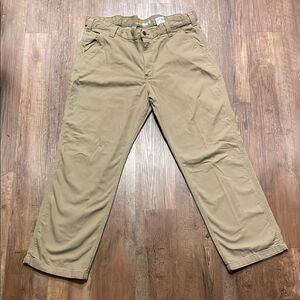 Carhartt Relaxed Fit Cargo Pocket Men's Work Pants 40x30 Khaki Chino Stretch